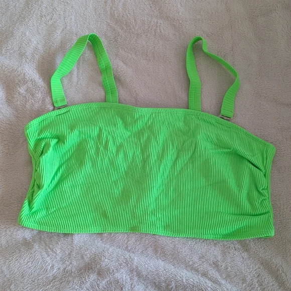 Neon Green Ribbed Bikini Set - Picture 2 of 5